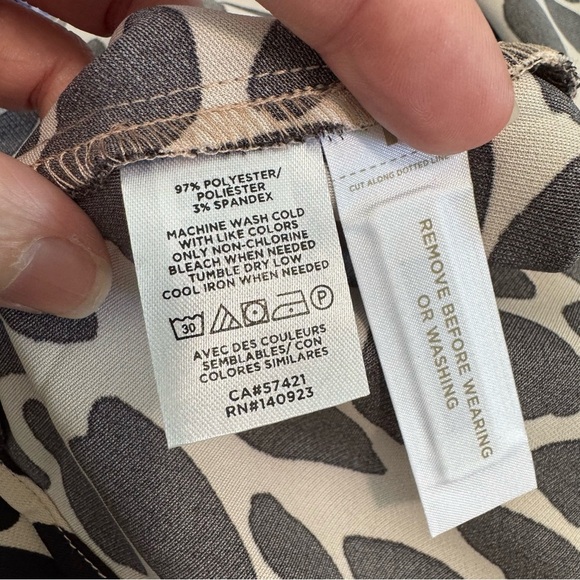 Loft Animal Print Midi Dress - Picture 5 of 6